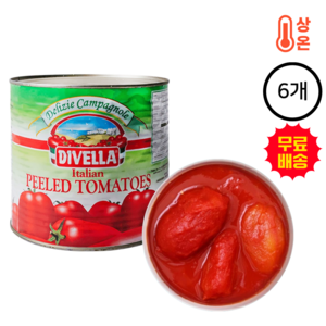 디벨라 토마토 홀 페이스트 파스타 소스, 2.5kg, 6개