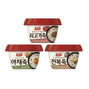 양반 쇠고기죽285gx4개+야채죽285gx4개+전복죽285gx4개(총12개), 2세트, 285g