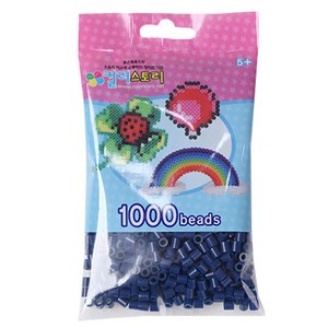 컬러비즈 5mm55g1000개900원, S75_싱글비즈 남색(Navy), 1개