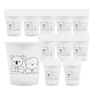 마구와구 국내생산 알라비숑 고평량 종이컵 180ml, 100개, 1개입