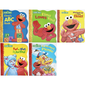 세서미스트리트 인성동화 Sesame Steet ShapedBook 5종택1 엘모 쿠키몬스터 영어원서 동화책, Elmo Loves