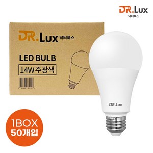 닥터룩스 LED 전구 14W, 50개, 주광색