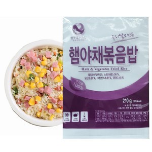 한우물 햄야채볶음밥.비빔.즉석.냉동볶음밥., 210g, 50개