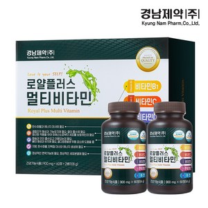 [경남제약] 로얄플러스 멀티비타민 900mg x 60정 x 2병, 1개, 120정