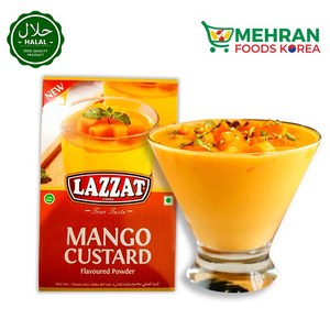 LAZZAT Mango Custard Powder 250g 망고 커스타드 파우더, 1개