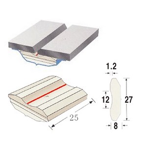 동일 용접 백업테이프 세라믹 백킹제 시편 모재 1M(770-0011), CBM-8061(770-0011) 1M, 1개