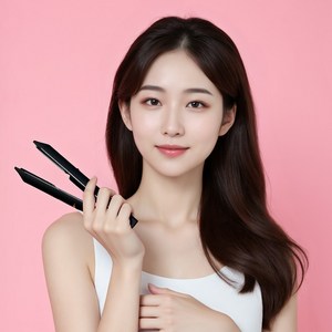 캐미 로작 휴대용 무선 미니 판 볼륨 고데기 cami-002b 매직기, 블랙