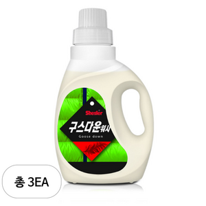 쉬슬러 구스다운워시 전용 액상세제 본품, 650ml, 3개