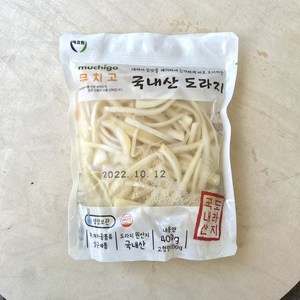 무치고 국산 삶은 도라지 400g 국내산 데친 자숙 도라지 나물, 1개