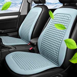 Car Cooling Seat 자동차 여름용 시원한 쿠션 시트 커버 승용차 화물차 트럭 버스 차량용 미끄럼방지 여름 통풍 시트 카바 쿨링 땀방지 여름 카시트, 블랙_쿨링 시트 커버, 1개