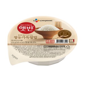 햇반 쌀눈 가득 쌀밥, 210g, 18개