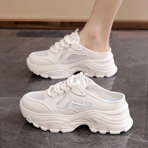 Moden Fashion 여성 통굽 키높이 슬리퍼 발편한 뮬 운동화