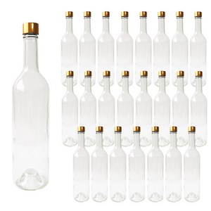 오일병 담금주병 술병 효소병 와인 750ml (24병) 1BOX, 와인750 골드캡(24병), 24개