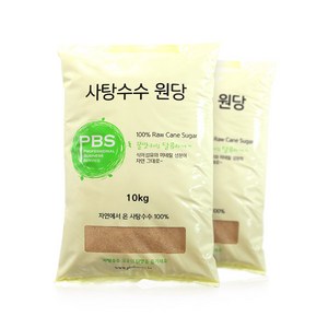 비정제 사탕수수 원당, 10kg, 1개