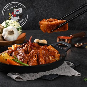 두루푸드 국민닭갈비 춘천닭갈비 택배 홈파티 캠핑요리, 전통맛 1Kg (3인분), 1개, 1kg