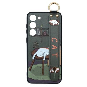 신서엔코 갤럭시S24 갤럭시S24플러스 갤럭시S24울트라 케이스 Galaxy Phone Case SCS-1533 일러스트 핸드 스트랩 휴대폰 케이스