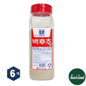 승진 아주존 맷돌표 백후추, 6개, 400g