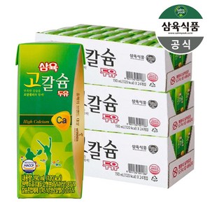 삼육두유 고칼슘두유, 190ml, 72개