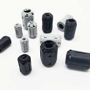 페라이트 코어 블랙 그레이 3.5mm~15mm 노이즈 필터 고주파 차단, 블랙 9mm