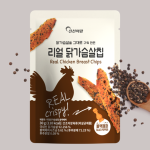 신선어람 리얼 닭가슴살칩 블랙페퍼, 30g, 20개