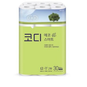 코디 3겹 에코 스마트 롤화장지 22m, 30롤, 6개