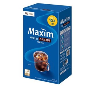 [아일라몰]맥심 스위트블랙 아이스커피 블랙 110, 1개, 110개입, 5.9g