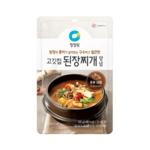 청정원 고깃집 된장찌개 양념, 130g, 1개