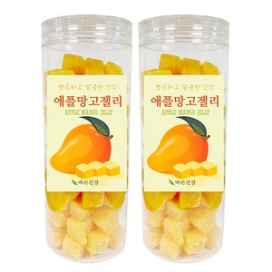 국내 HACCP 인증 프리미엄 애플망고 젤리 국내가공, 2개, 500g