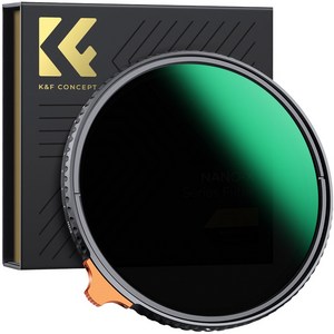 K&F CONCEPT Nano-X 슬림 가변 ND필터 ND2-400, 58MM