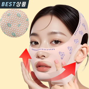 메디윙 작은 얼굴 V라인 리프팅밴드, 1개, 연핑크