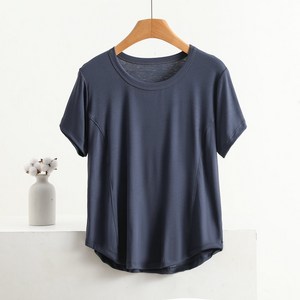 여성 라운드넥 빅사이즈 반팔 티셔츠 XL~5XL