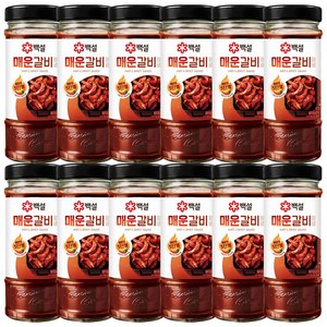 백설 매운갈비양념, 490g, 12개