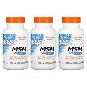 닥터스베스트 MSM 1500mg 타블렛, 120정, 3개