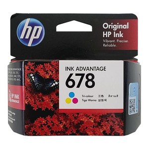 HP NO.678 정품잉크 CZ108AA HP3545 HP2645 HP4645, 컬러(CZ10&AA), 4개