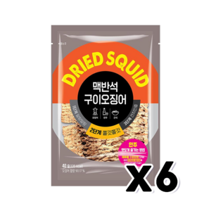 정화 실속 맥반석구이오징어 간편술안주 40g x 6개