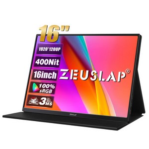 제우스랩 포터블 휴대용 보조 모니터 터치 스크린, Z16 Lite, 35.5cm