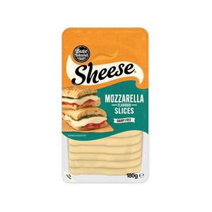 [영국 NO.1 치즈] 쉬즈치즈 SHEESE 비건치즈 모짜렐라 플레이버 슬라이스 180G, 2개