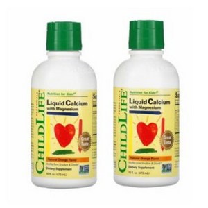 차일드 라이프 차일 드라이프 액상 칼슘 마그네슘 16 Fl.Oz. (474ml) ChildLife Liquid Calcium with Magnesium Fl Oz, 474ml, 2개