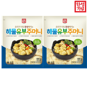 한성기업 해물 유부주머니 600g, 2개