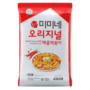 미미네 매콤한맛 국물떡볶이 4봉, 570g, 4개