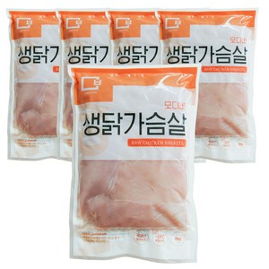 모디바 국내산 냉동 닭가슴살 (1kgX5팩) 5kg, 1kg, 5개