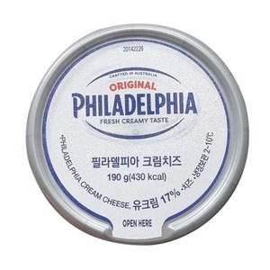 필라델피아 크림치즈, 190g, 1개