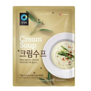 청정원 크림 스프, 1kg, 6개