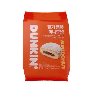 던킨 딸기 듬뿍 미니도넛, 25g, 30개