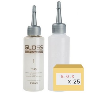 그리에이트 그로스 크리닉 치오 웨이브로션 1제 100ml+2제 100ml (25개세트), 100ml, 25개