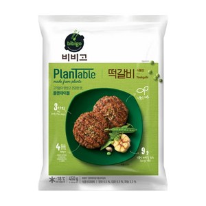 CJ 비비고 플랜테이블 떡갈비 450g, 2개