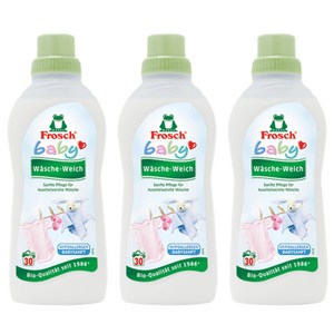 프로쉬 유아용 고농축 섬유유연제 베이비코튼향, 750ml, 3개