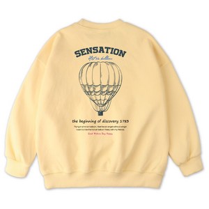 벤힛키즈 주니어 SENSATION 오버핏 특양면 맨투맨 티셔츠