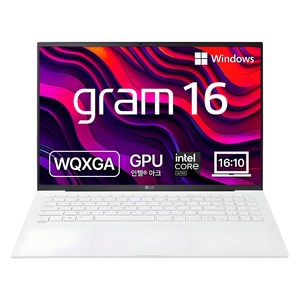 LG전자 2024 그램 16 인텔 코어Ulta5, 스노우화이트, 16Z90S-GA5HK, 512GB, 16GB, WIN11 Home