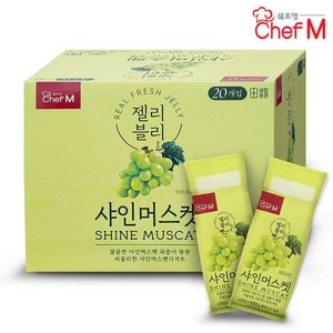 쉐프엠 젤리블리 샤인머스켓 맛 60g 20개 1박스, 1.2kg, 1개